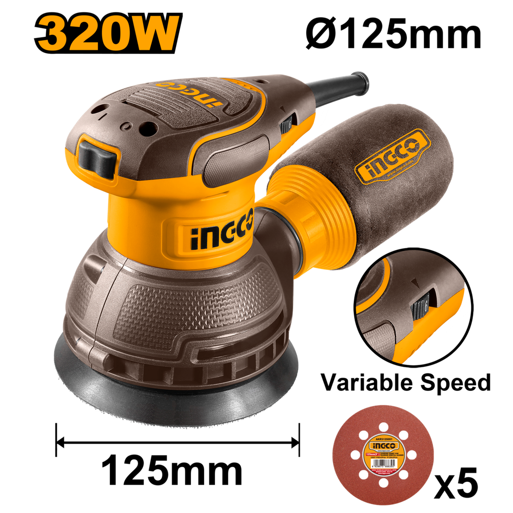 Sander Rotary 320w 125mm